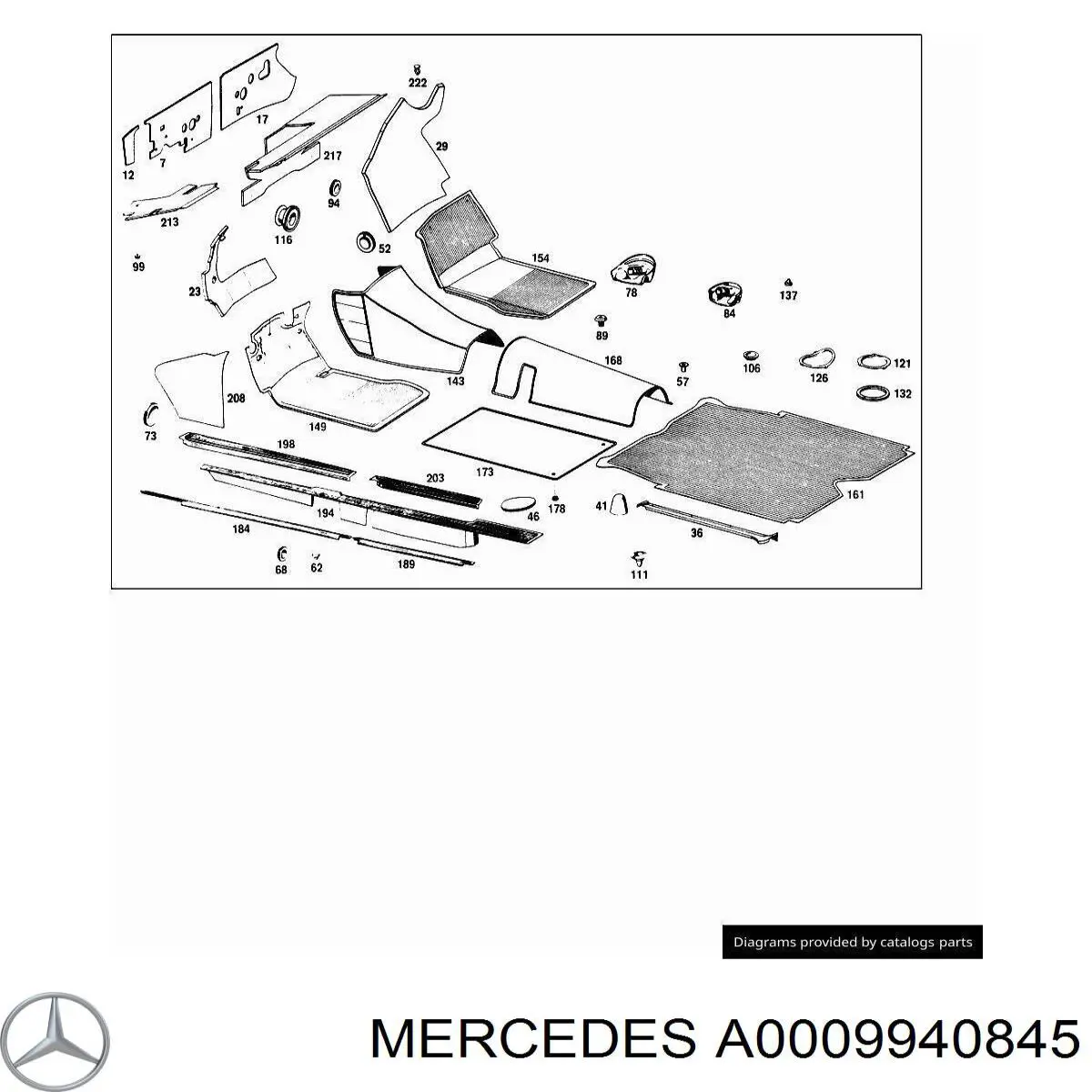 A0009940845 Mercedes 