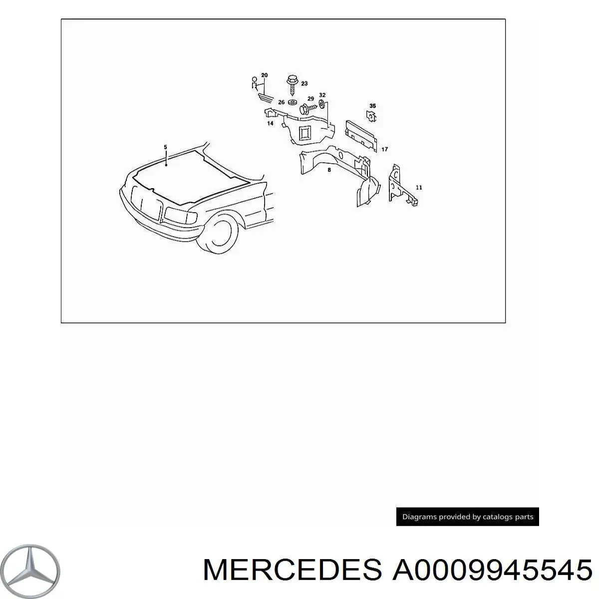 Купить A0009945545 Mercedes 