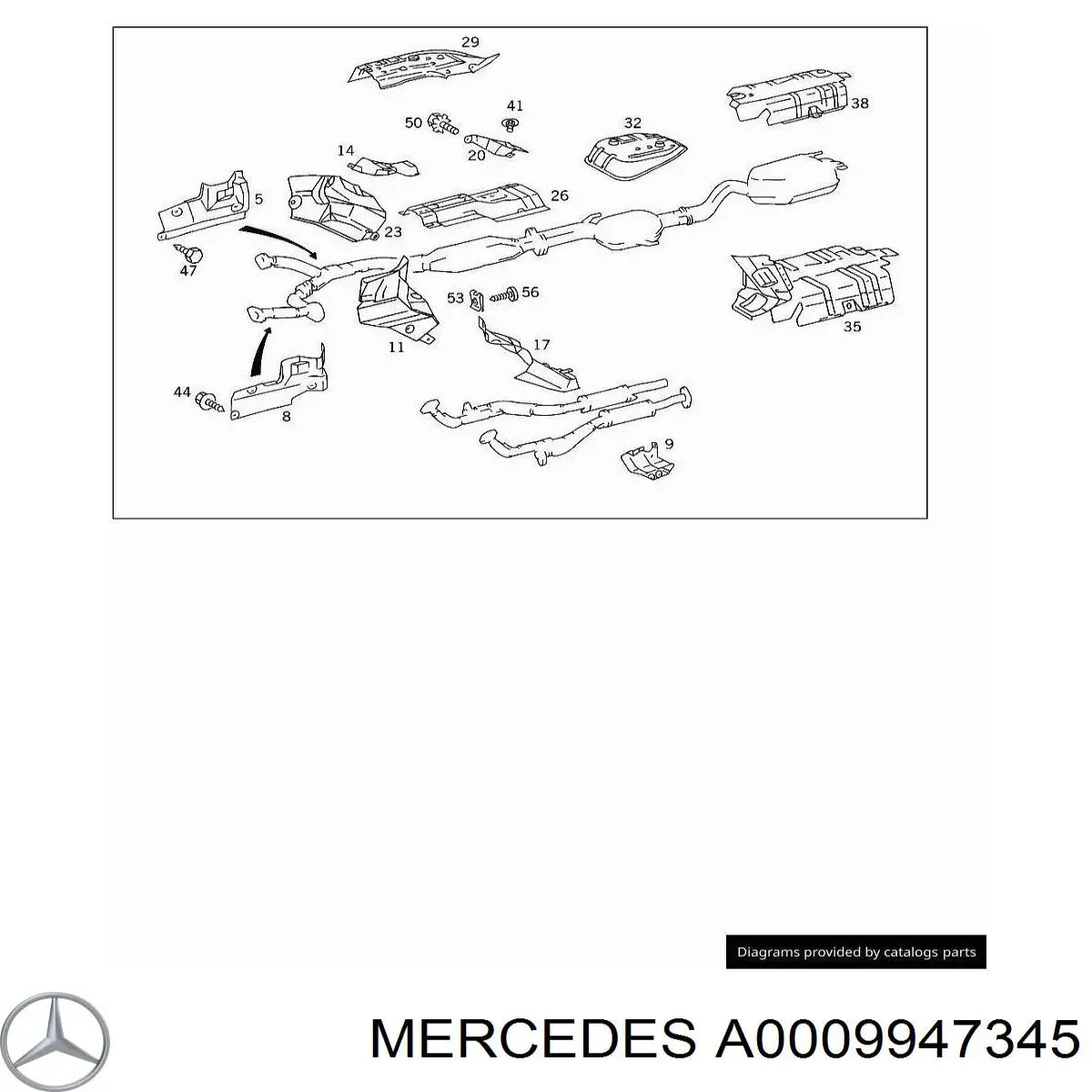  Mercedes A0009947345 цена, от 0.76 USD