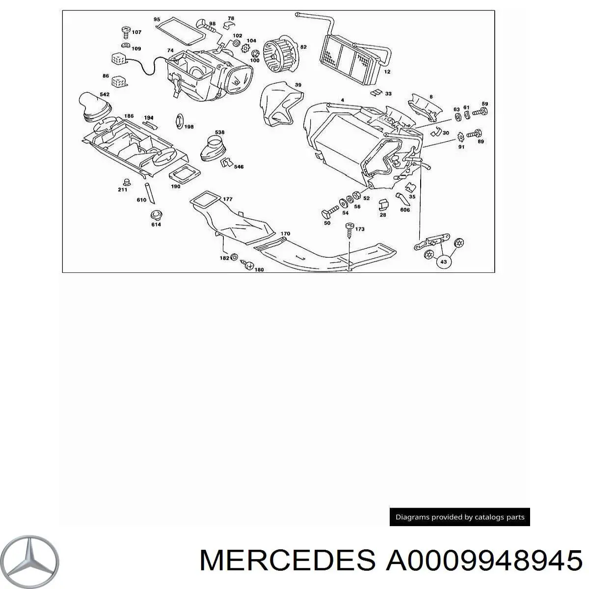  Mercedes A0009948945 цена, от 0.71 USD