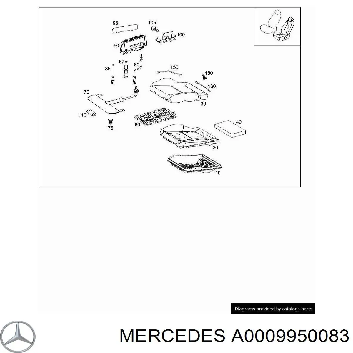 A0009950083 Mercedes 
