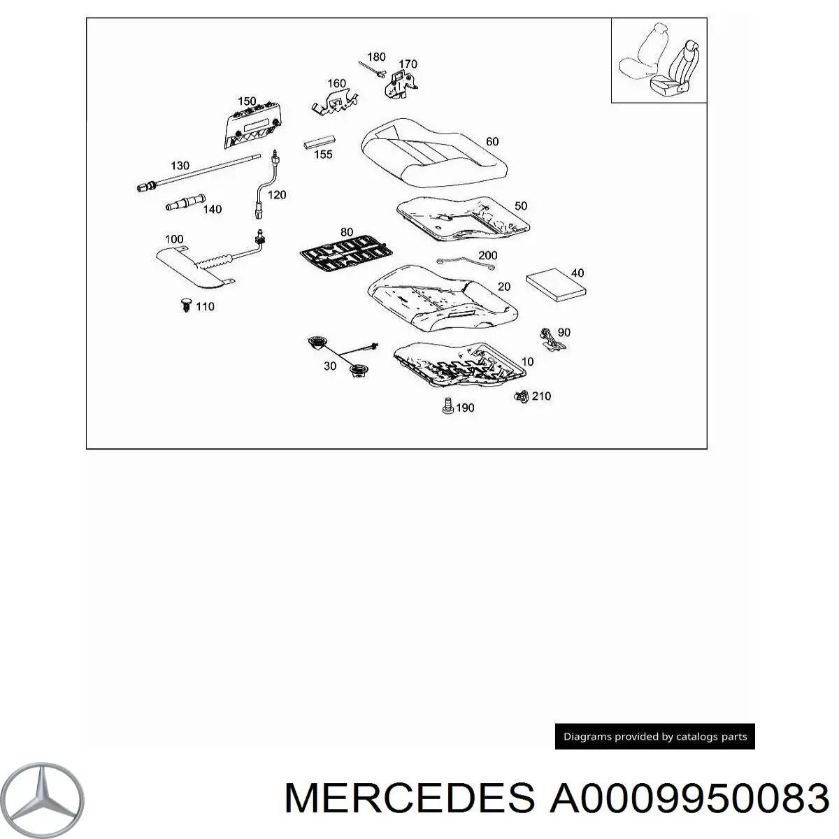  Mercedes A0009950083 цена, от 135.59 USD