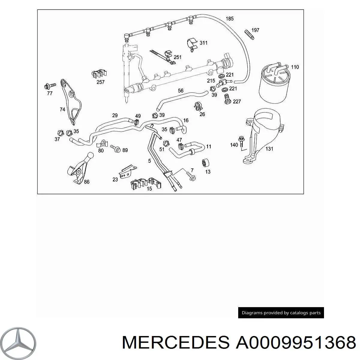 A0009951368 Mercedes 