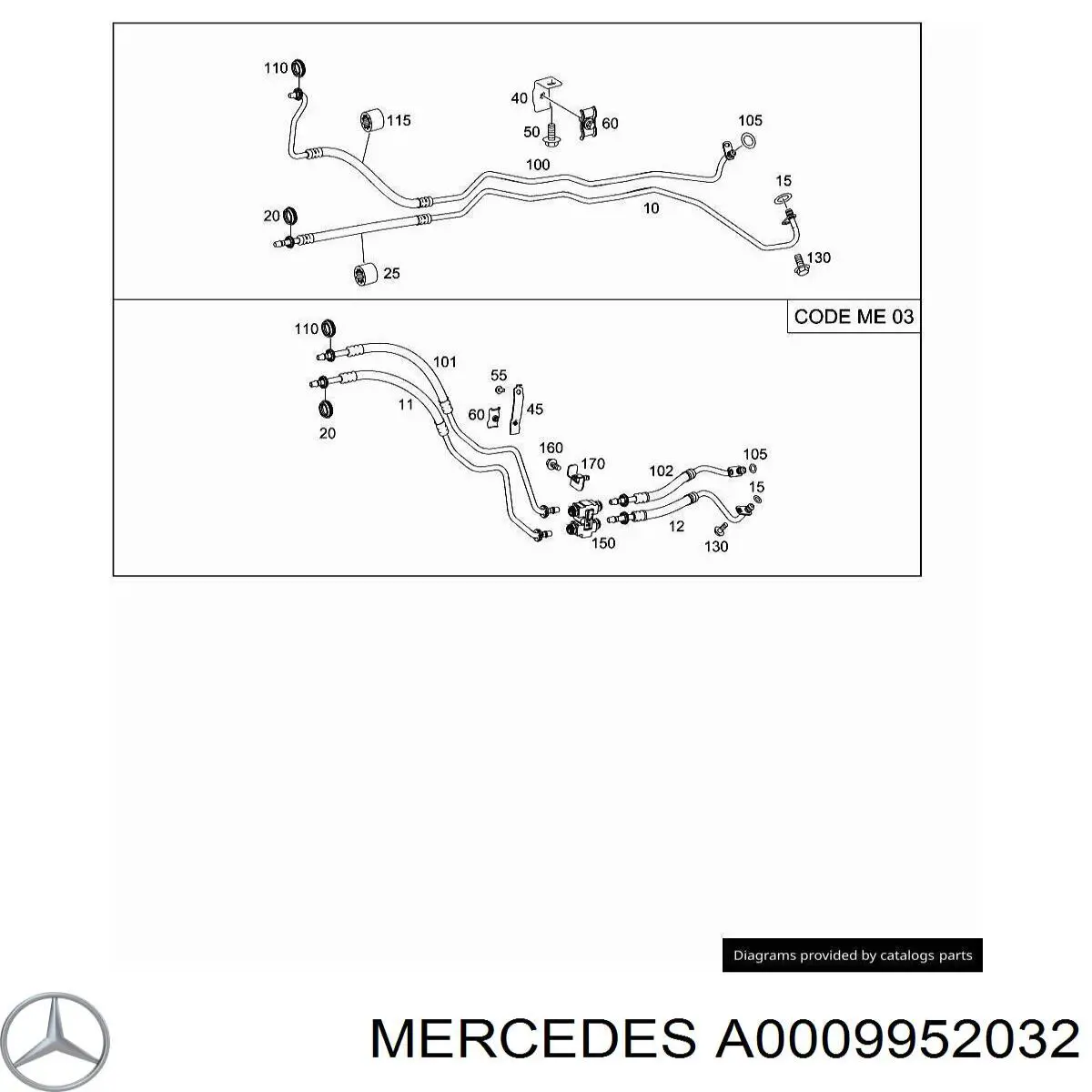  A0009952032 Mercedes