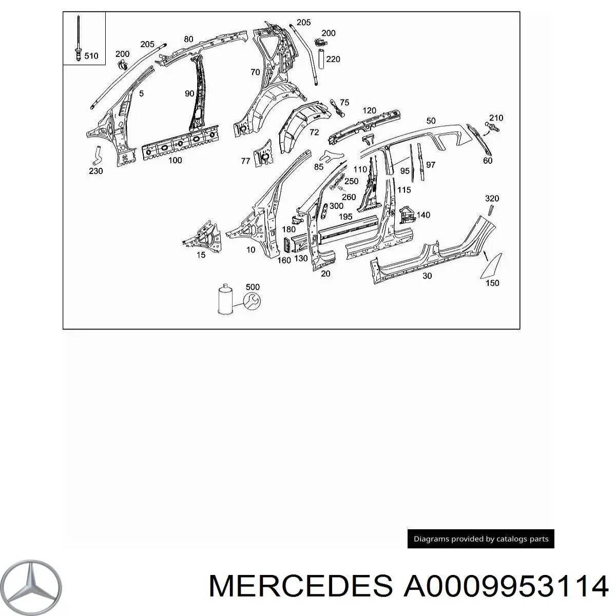  Mercedes A0009953114