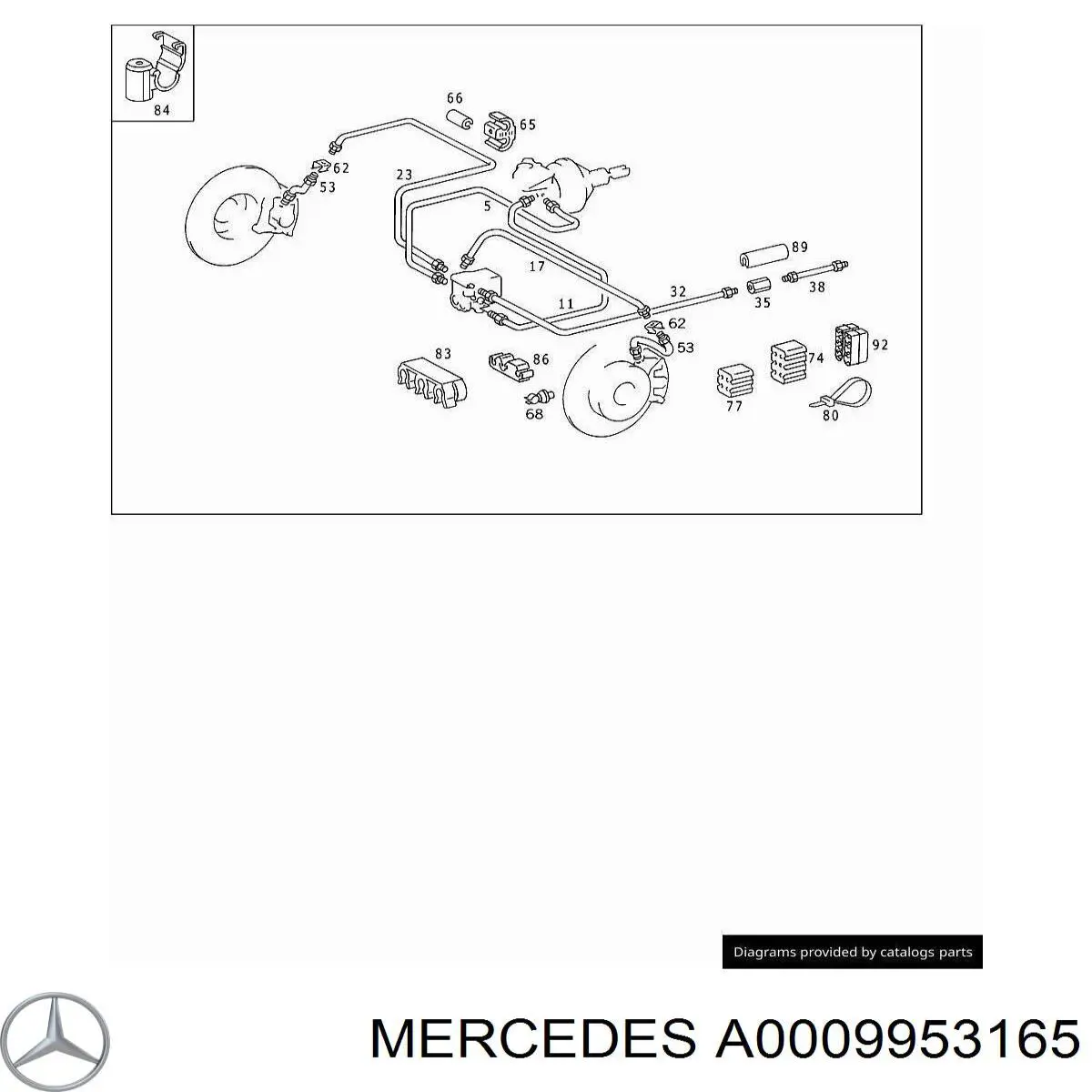 Купить A0009953165 Mercedes 