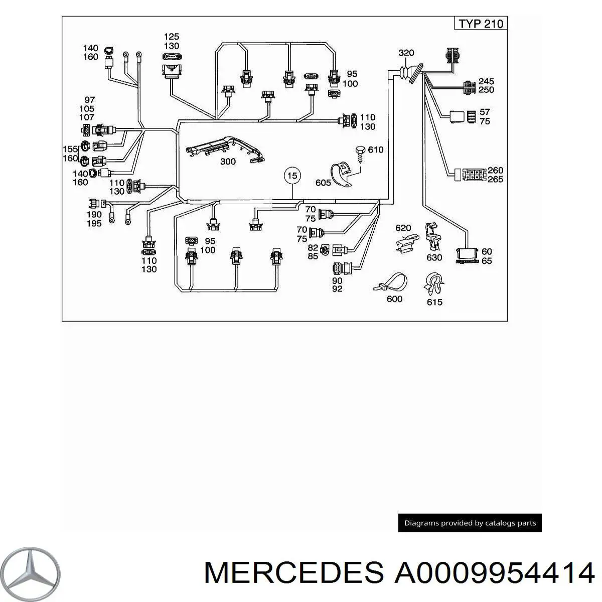  Mercedes A0009954414 цена, от 2.79 USD