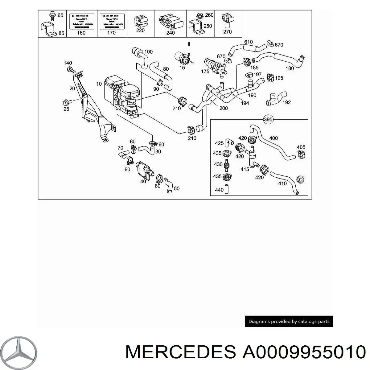 Mercedes A0009955010 цена, от 1.91 USD