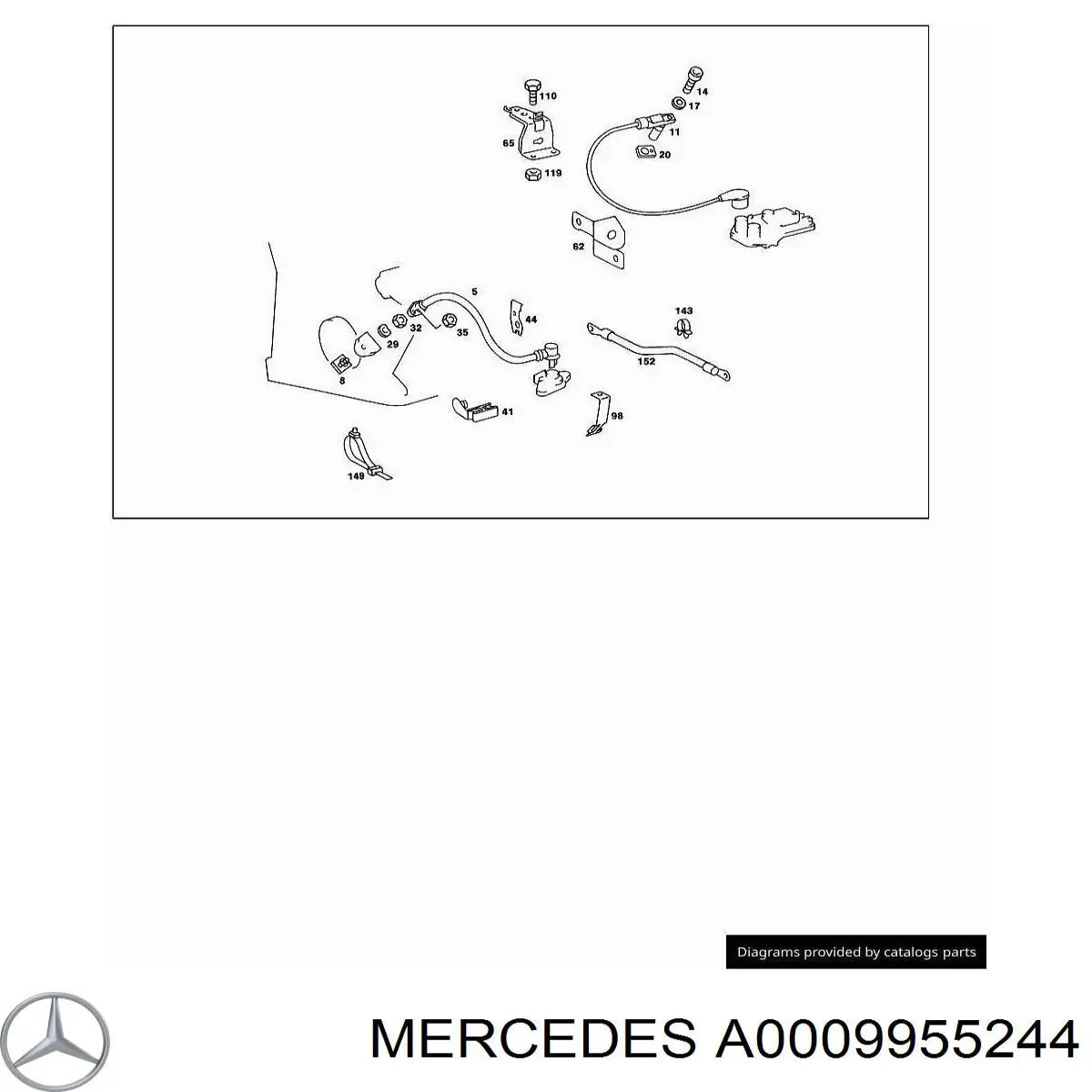 A0009955244 Mercedes 