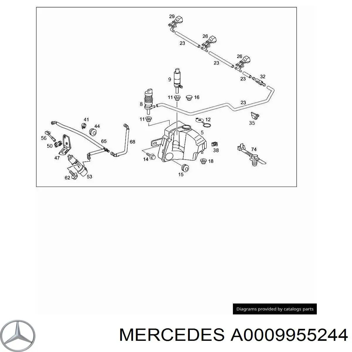 Фиксатор (скоба) проводки Mercedes A3129951401 цена, от 1.37 USD