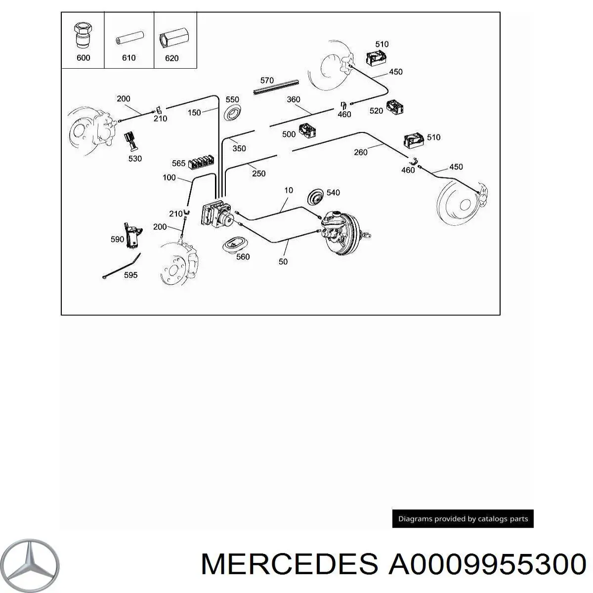  Mercedes A0009955300 цена, от 2.11 USD