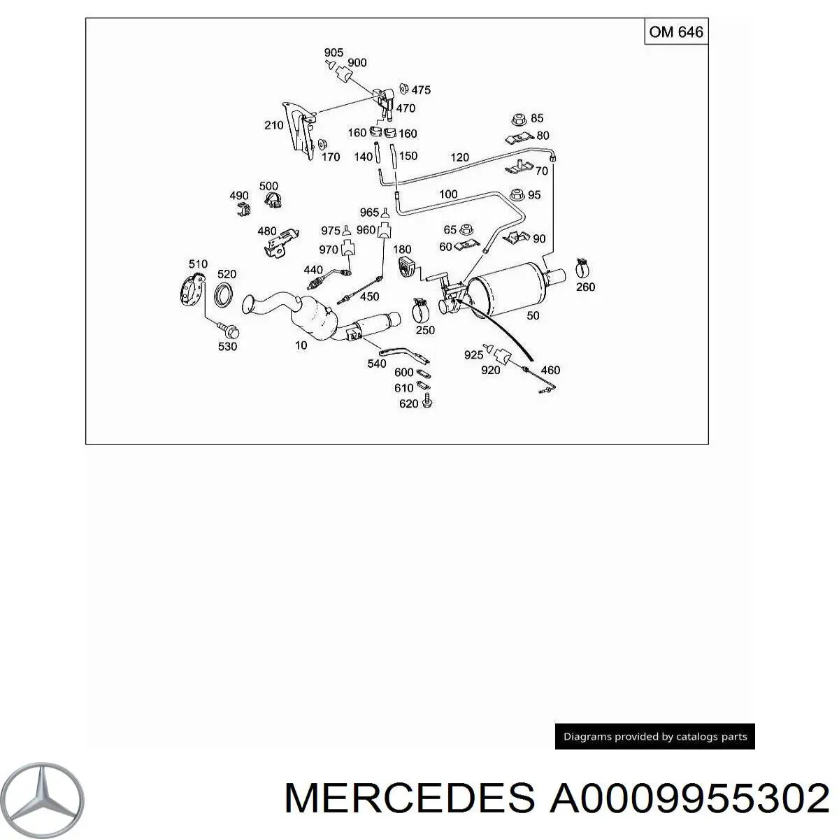 A0009955302 Mercedes 