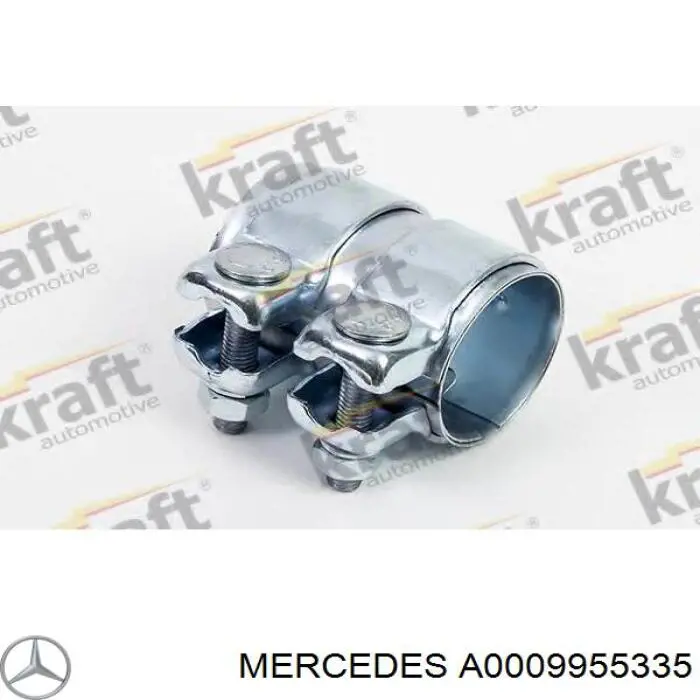 Хомут глушителя передний A0009955335 Mercedes