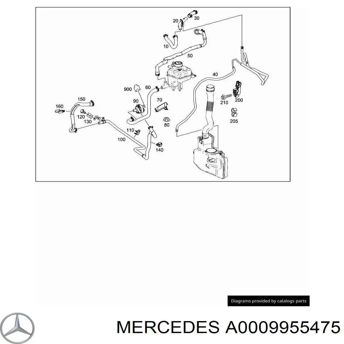  Mercedes A0009955475 цена, от 1.40 USD