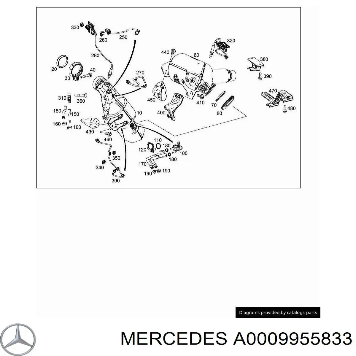 Хомут крепления форсунки Ad Blue Mercedes 0009955833 цена, от 25.57 USD