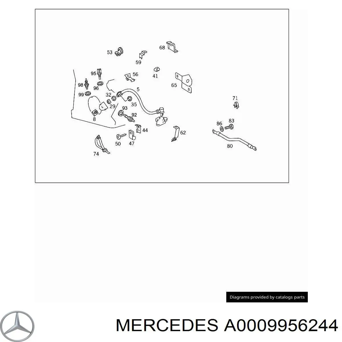 A0009956244 Mercedes 