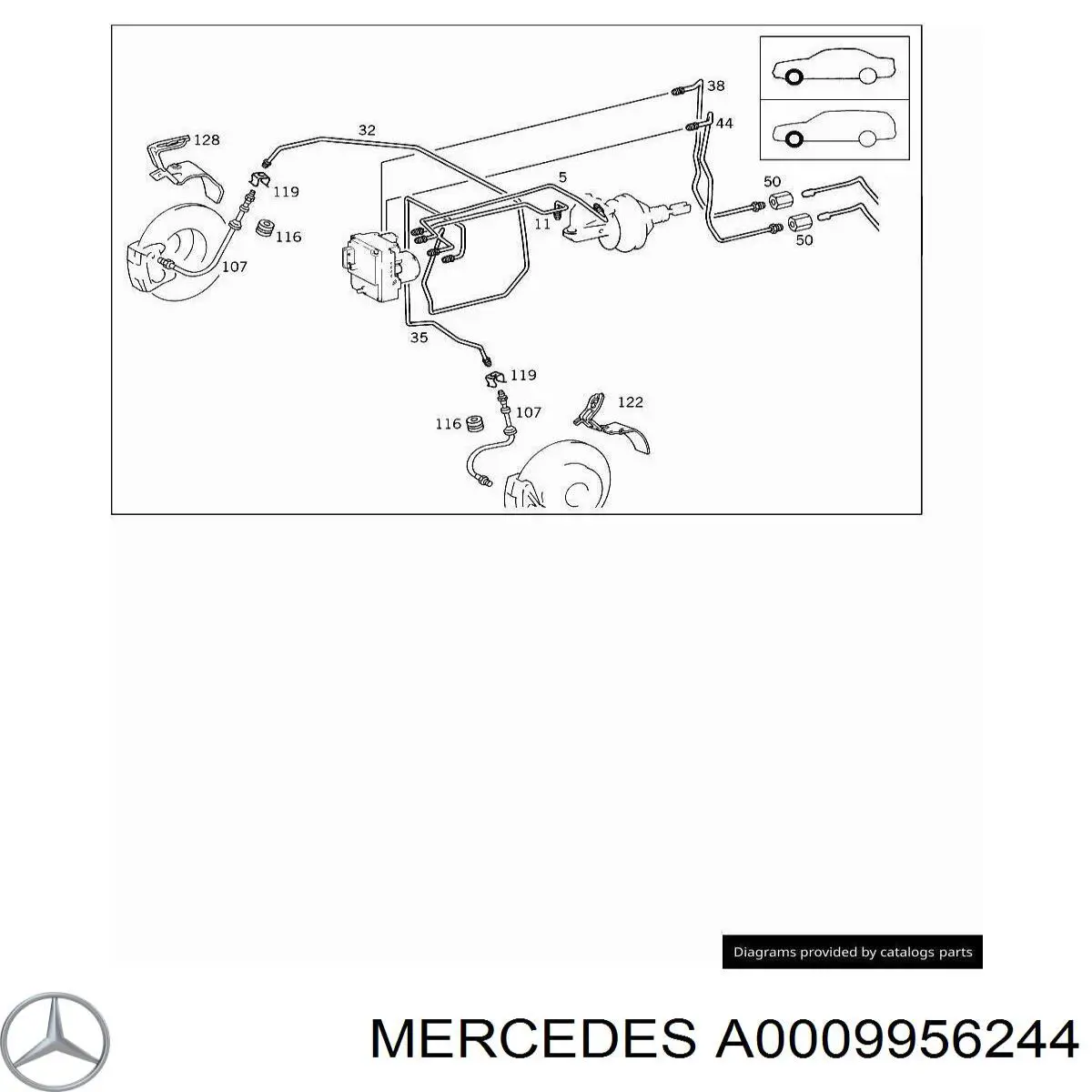 Купить A0009956244 Mercedes 
