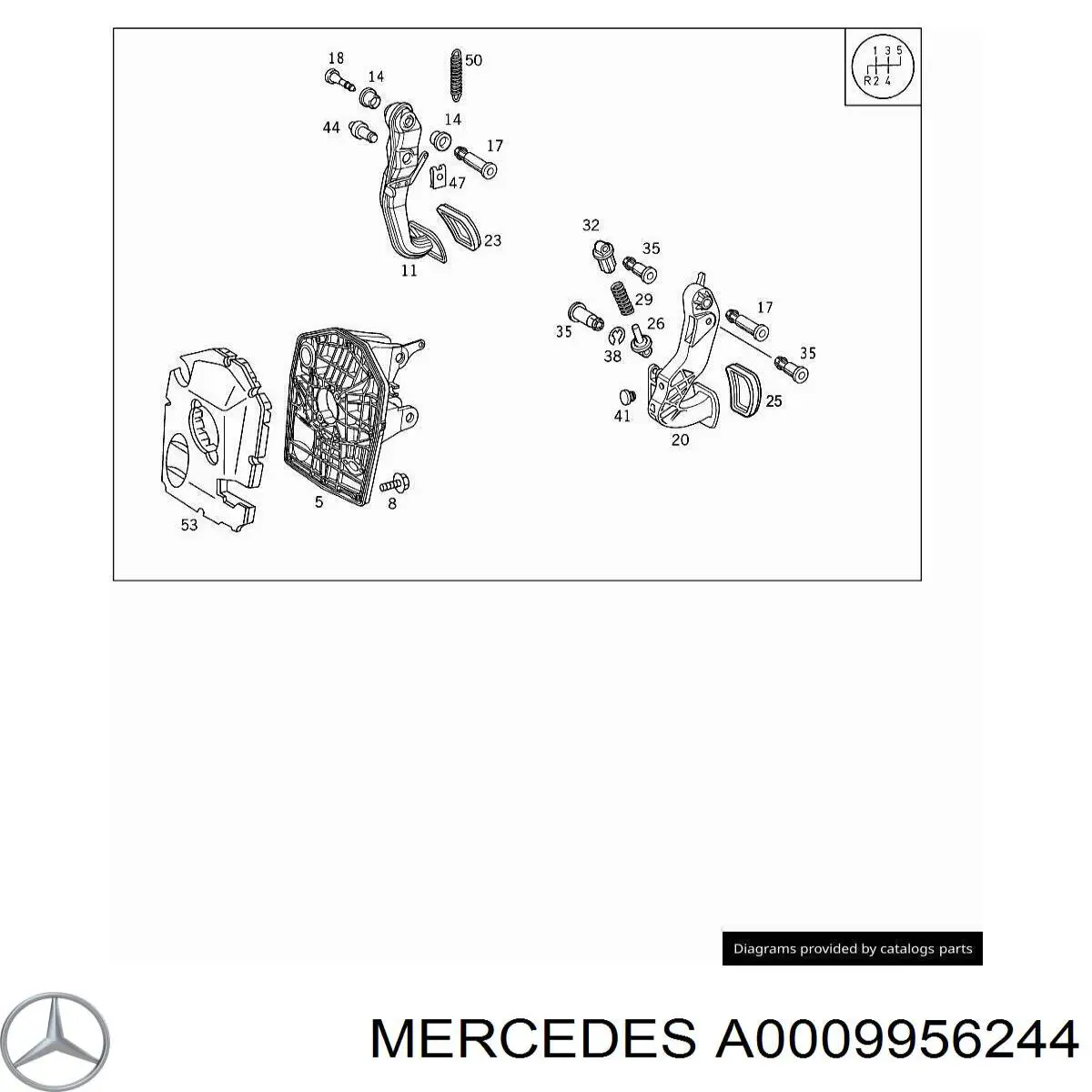  Mercedes A0009956244 цена, от 4.67 USD