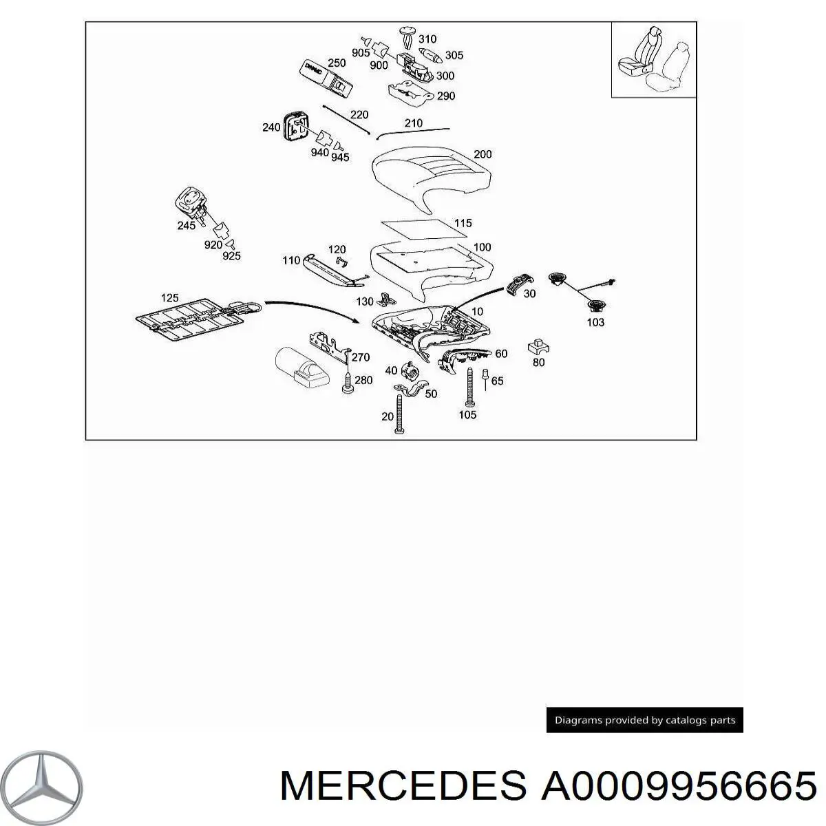  Mercedes A0009956665 цена, от 0.41 USD