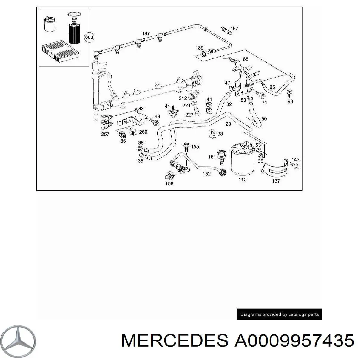 A0009957435 Mercedes 