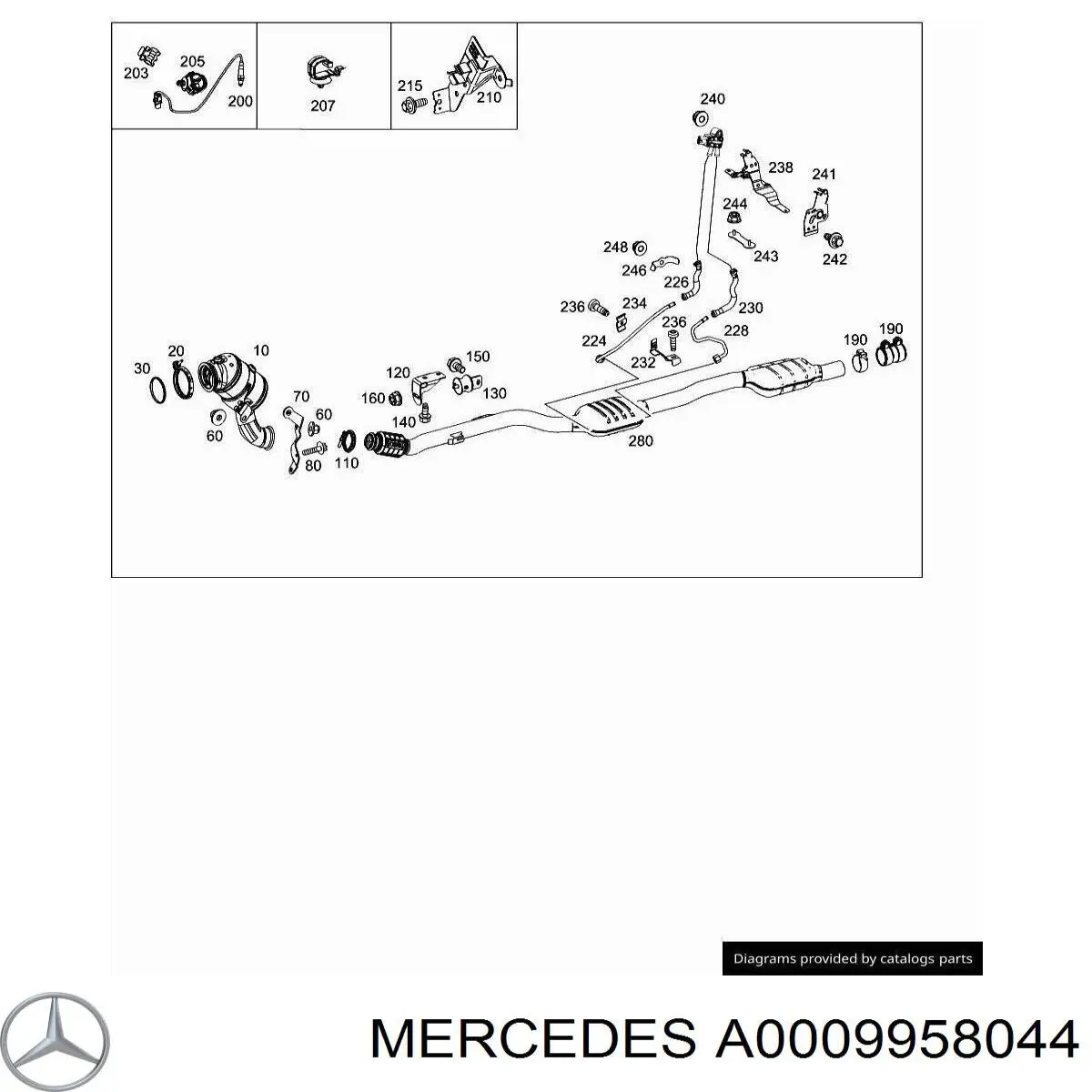  Mercedes A0009957444 цена, от 4.88 USD