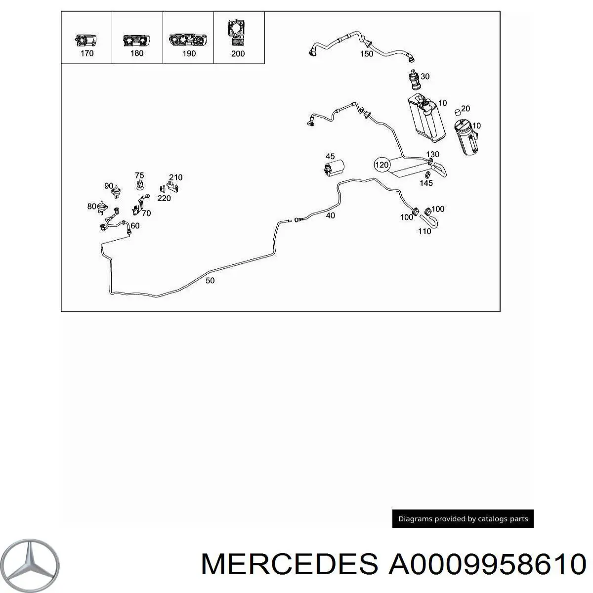 Купить A0009958610 Mercedes 
