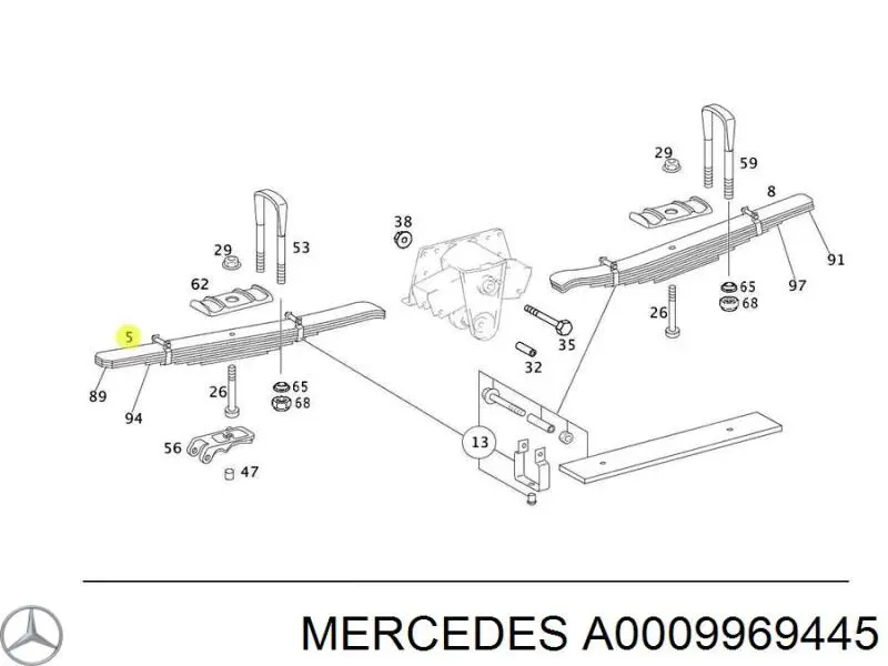 Наконечник тяги КПП Mercedes A0009969445 цена, от 6.18 USD