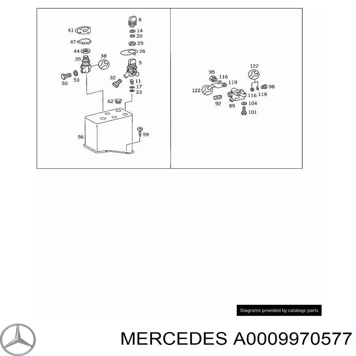 0009970577 Mercedes 