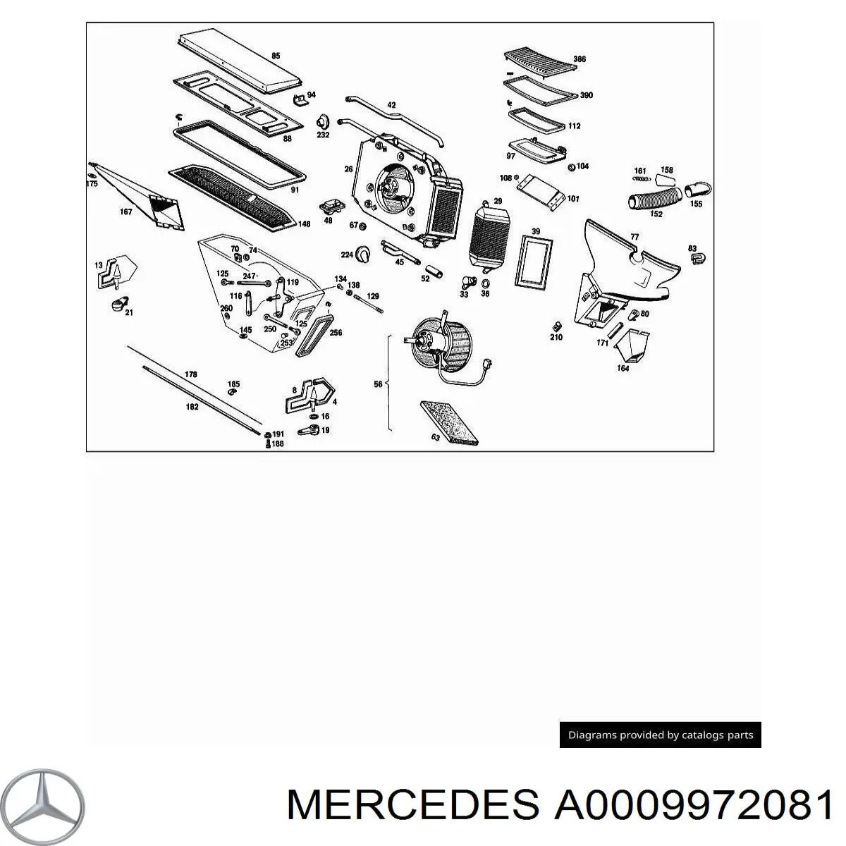  Mercedes A0009972081 цена, от 1.68 USD