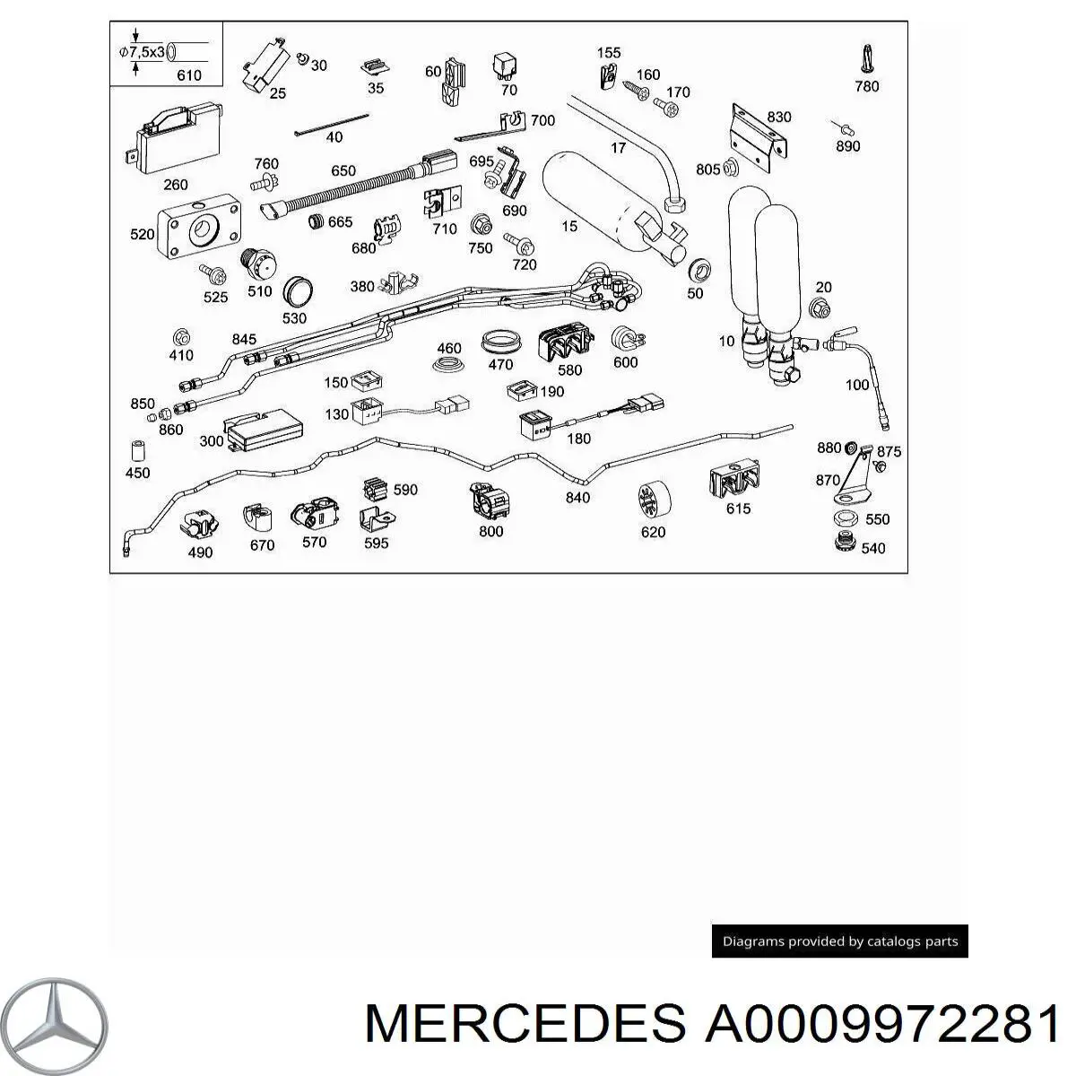 A0009972281 Mercedes 
