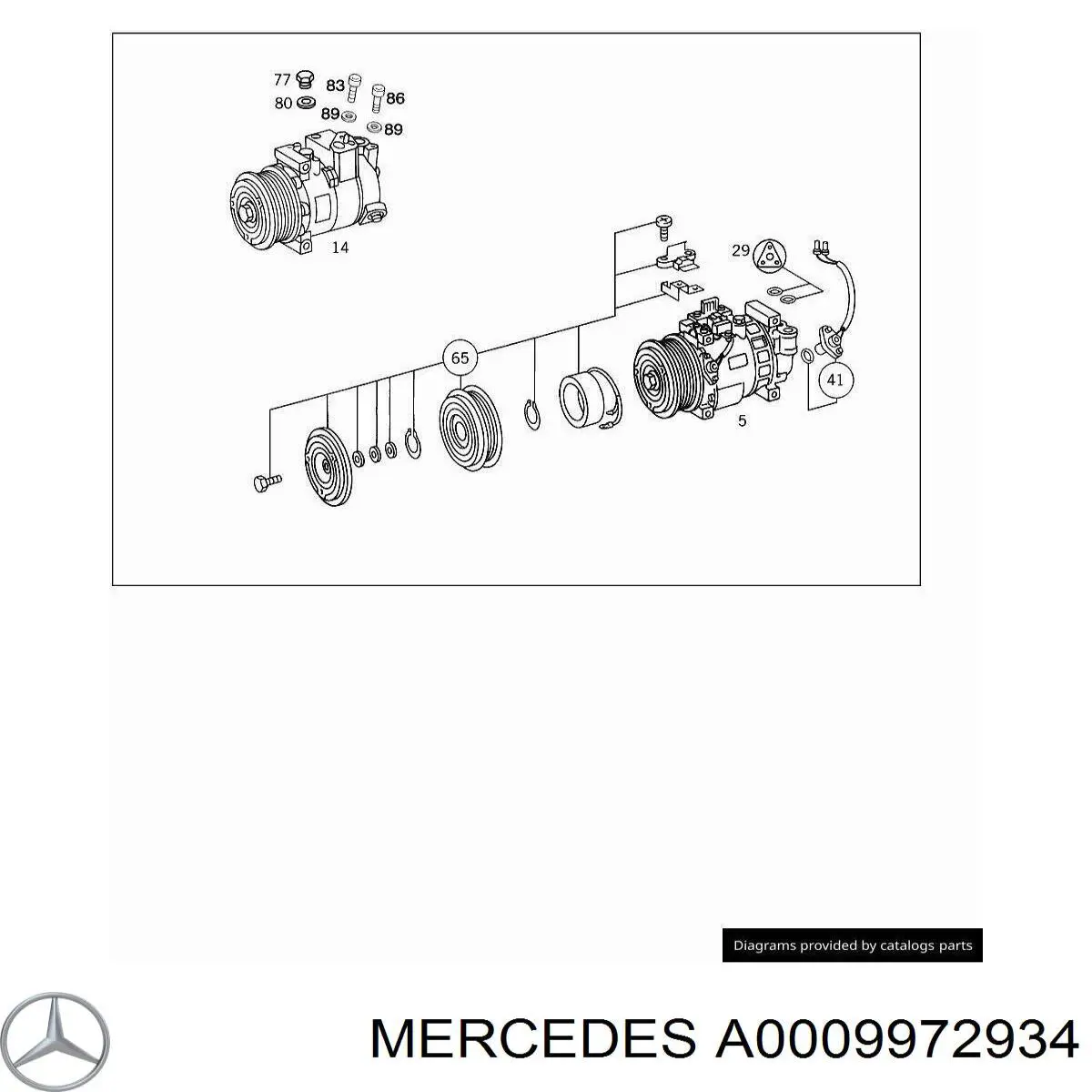  Mercedes A0009972934 цена, от 5.40 USD