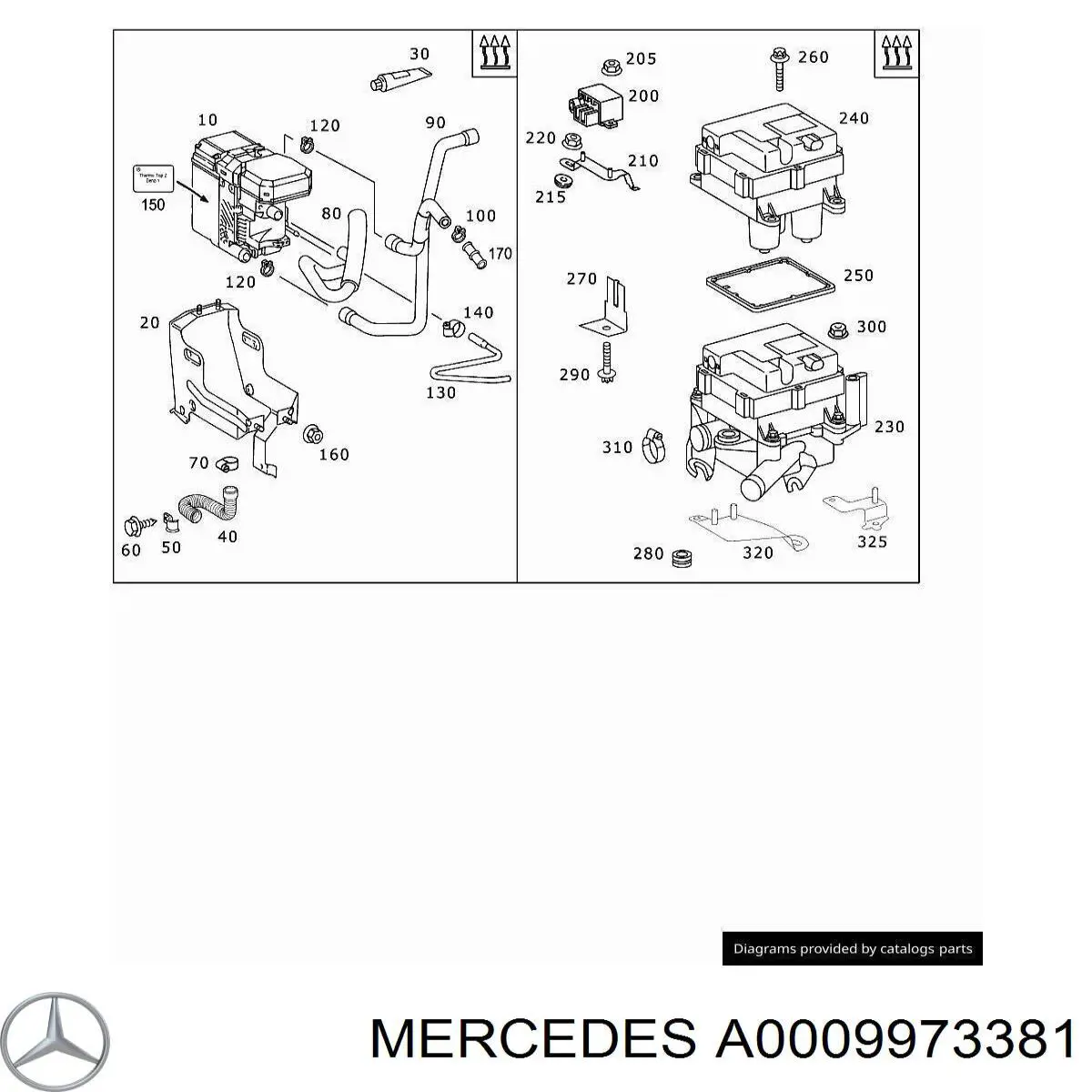Купить A0009973381 Mercedes 