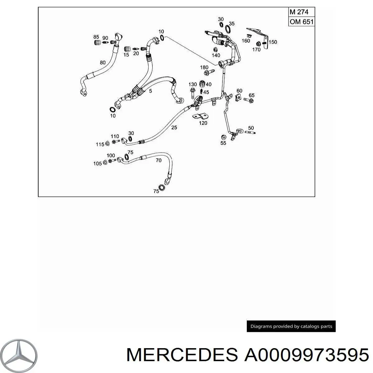 A0009973595 Mercedes 