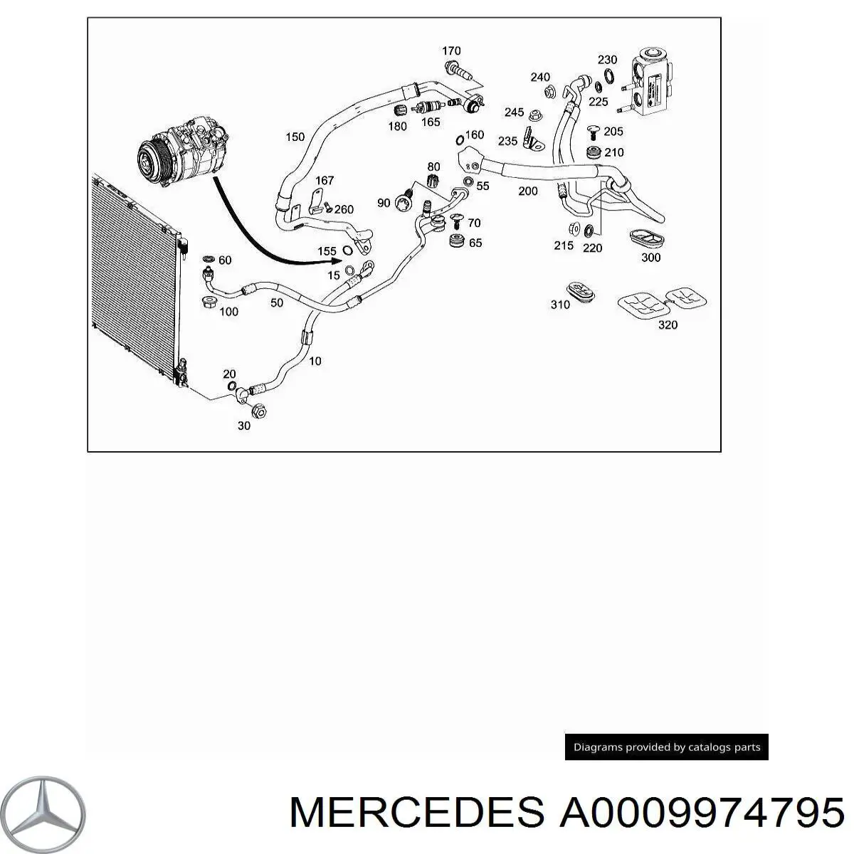  Mercedes 0009974795 цена, от 19.18 USD
