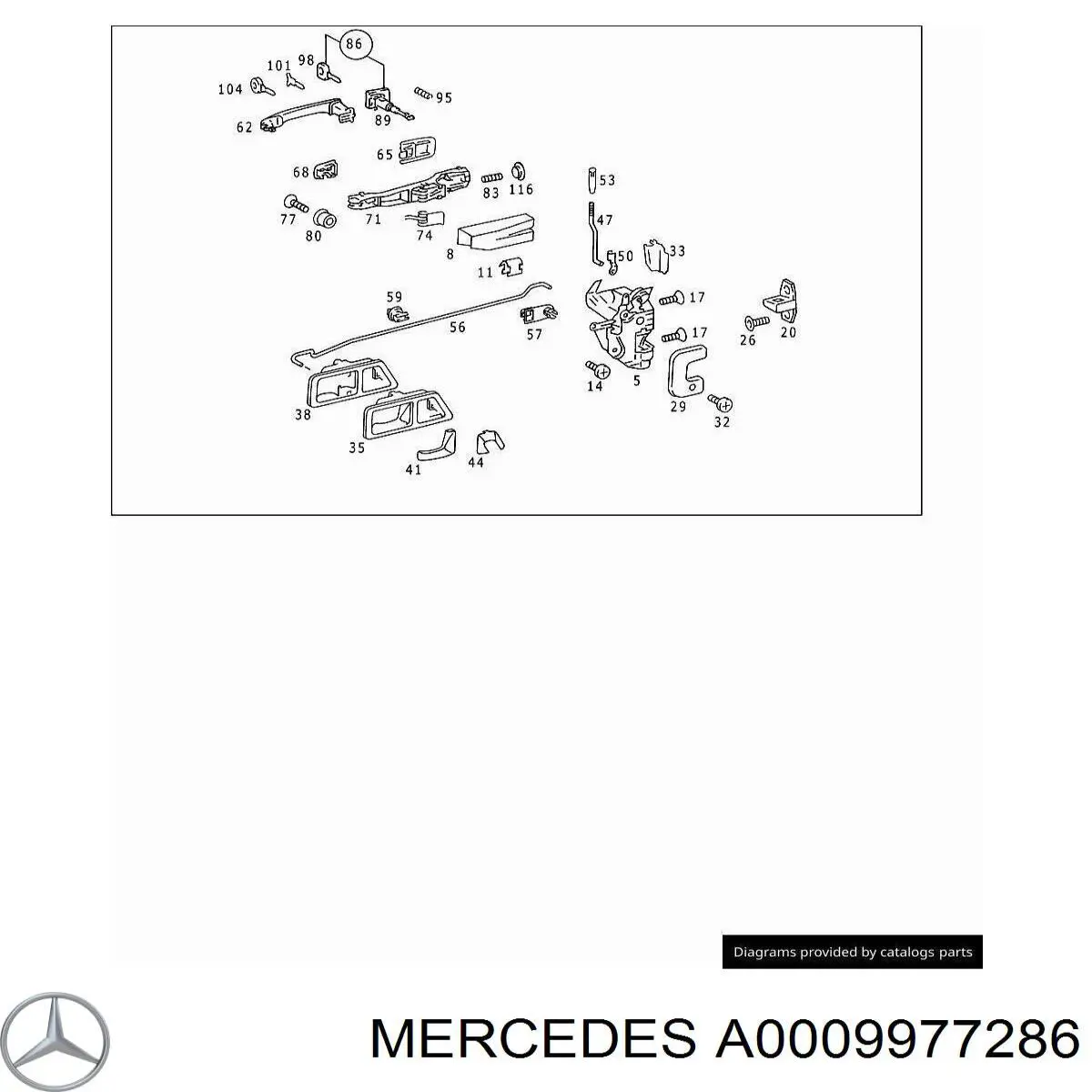 Крышка бака омывателя Mercedes A0009977286 цена, от 1.76 USD