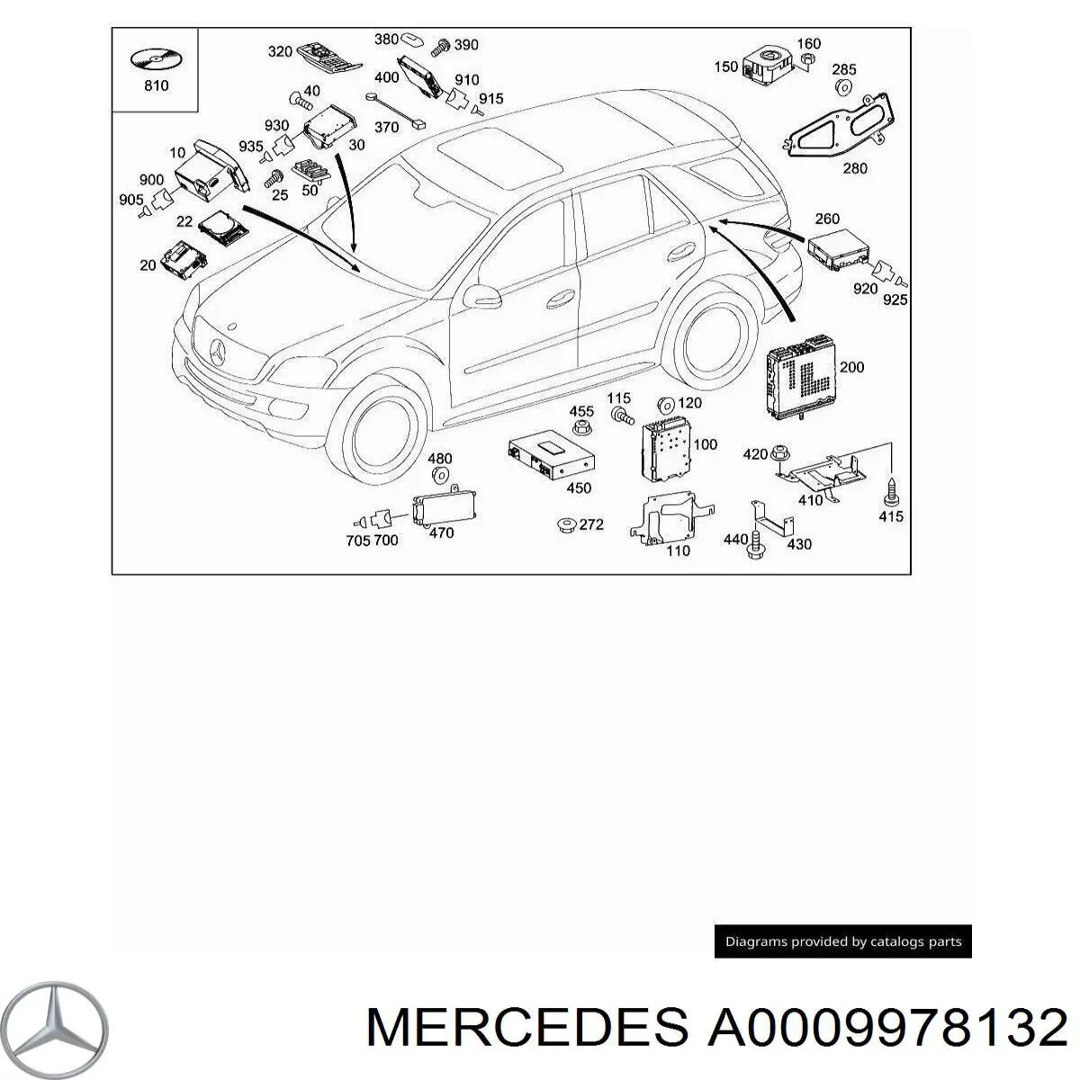 A0009978132 Mercedes 