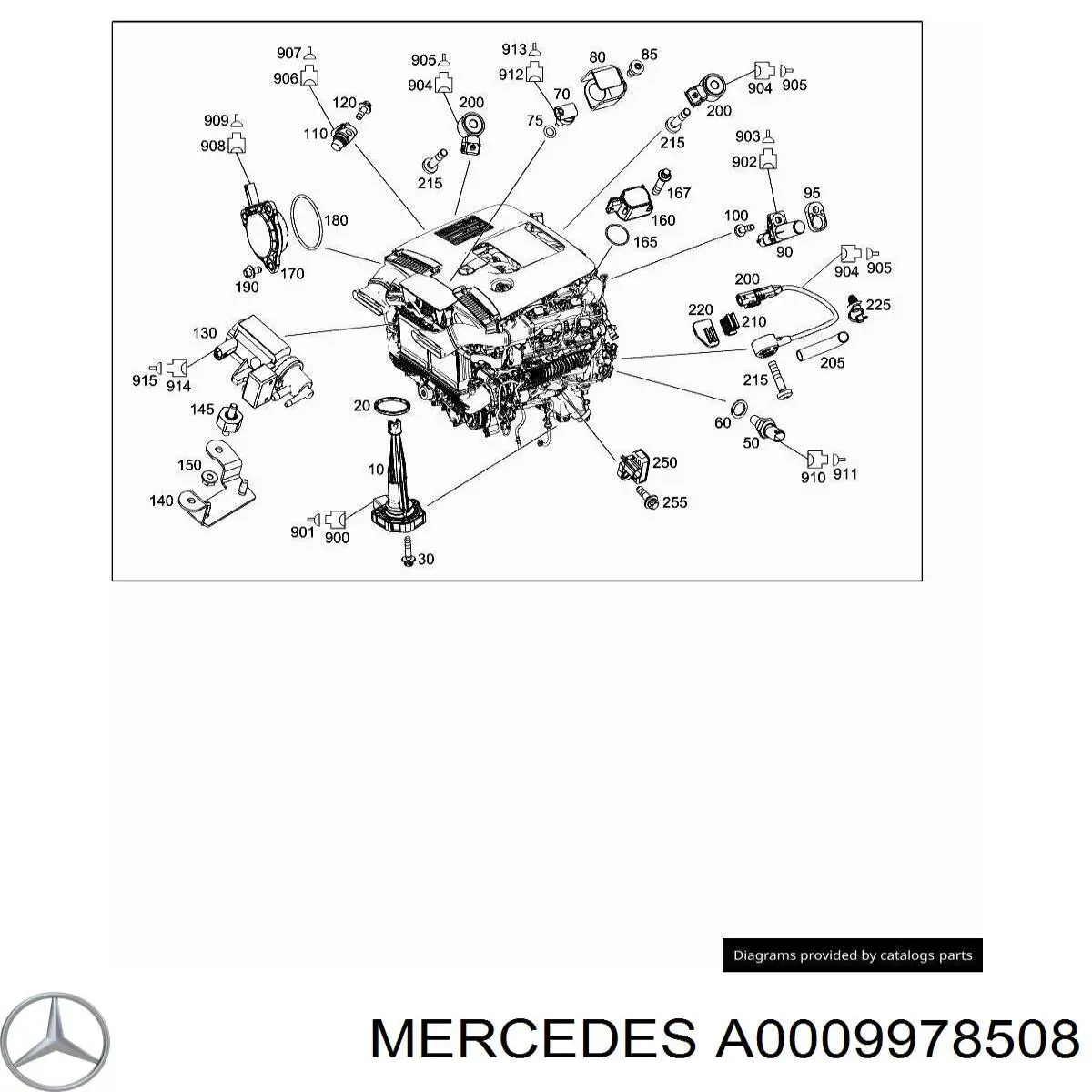 Прокладка шланга відводу масла від турбіни A0009978508 Mercedes