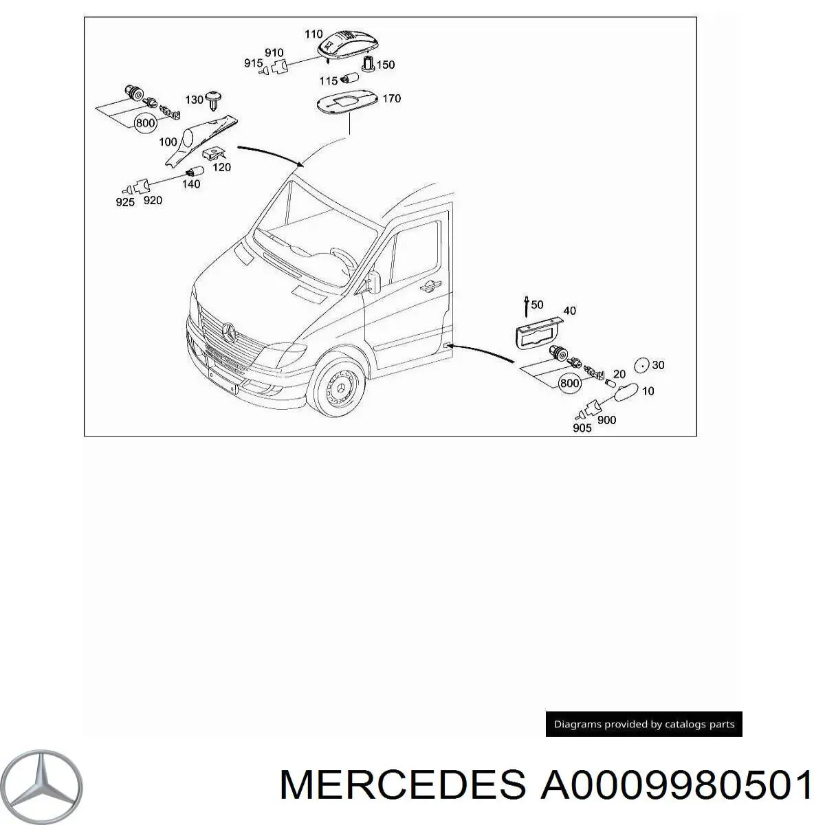 A0009980501 Mercedes 