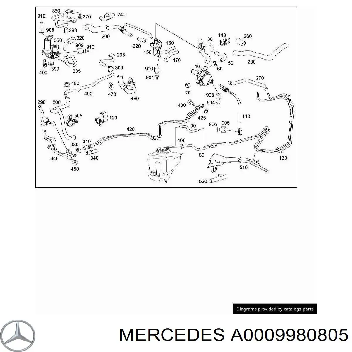  Mercedes A0009980805 цена, от 2.53 USD
