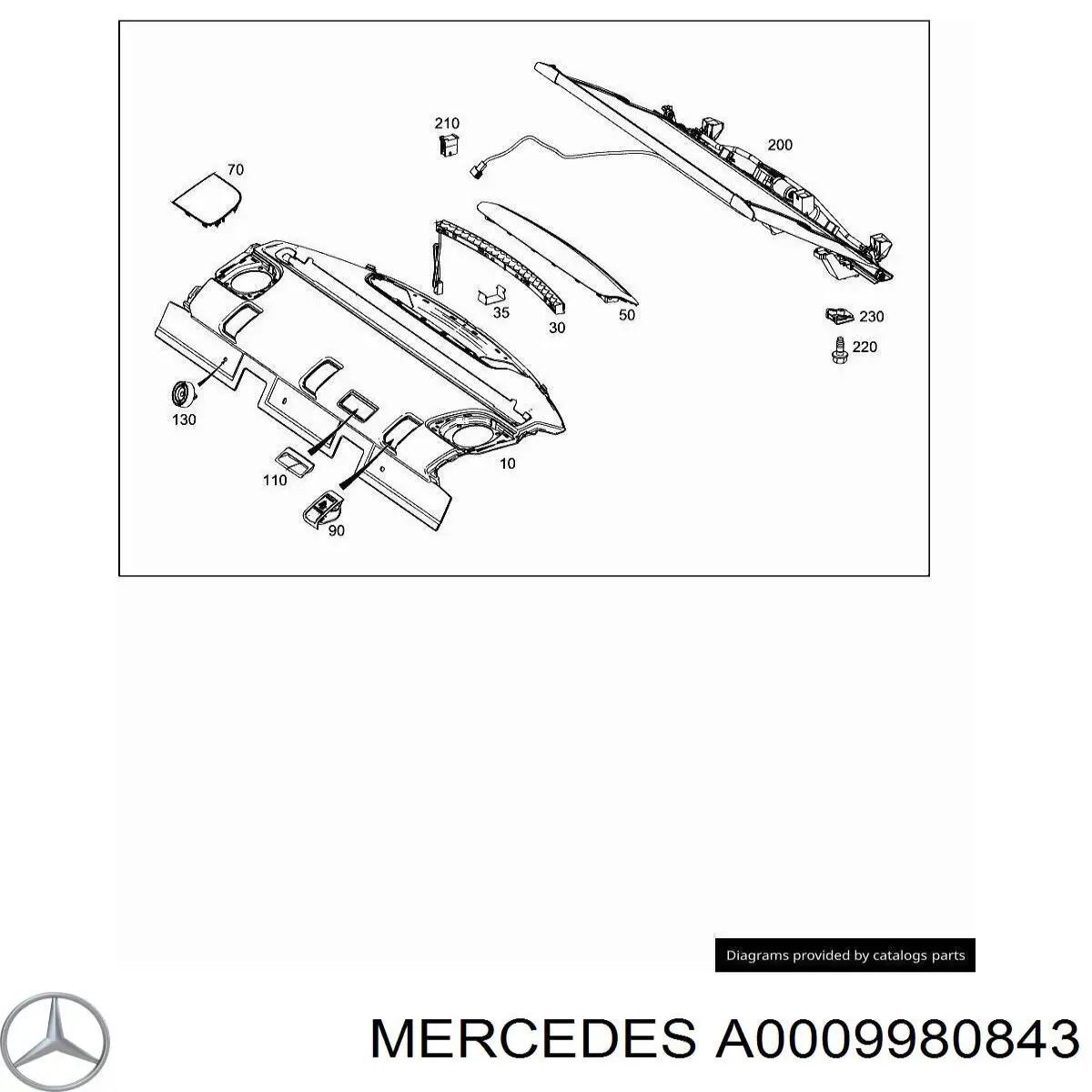  Mercedes A0009980843 цена, от 4.60 USD