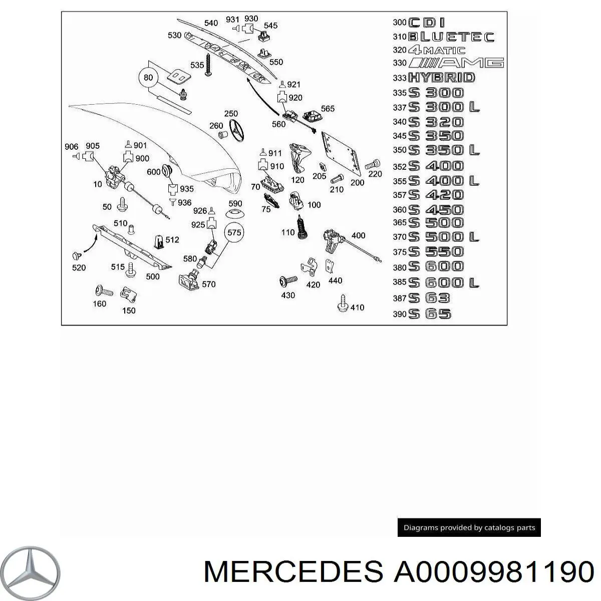  A0009981190 Mercedes