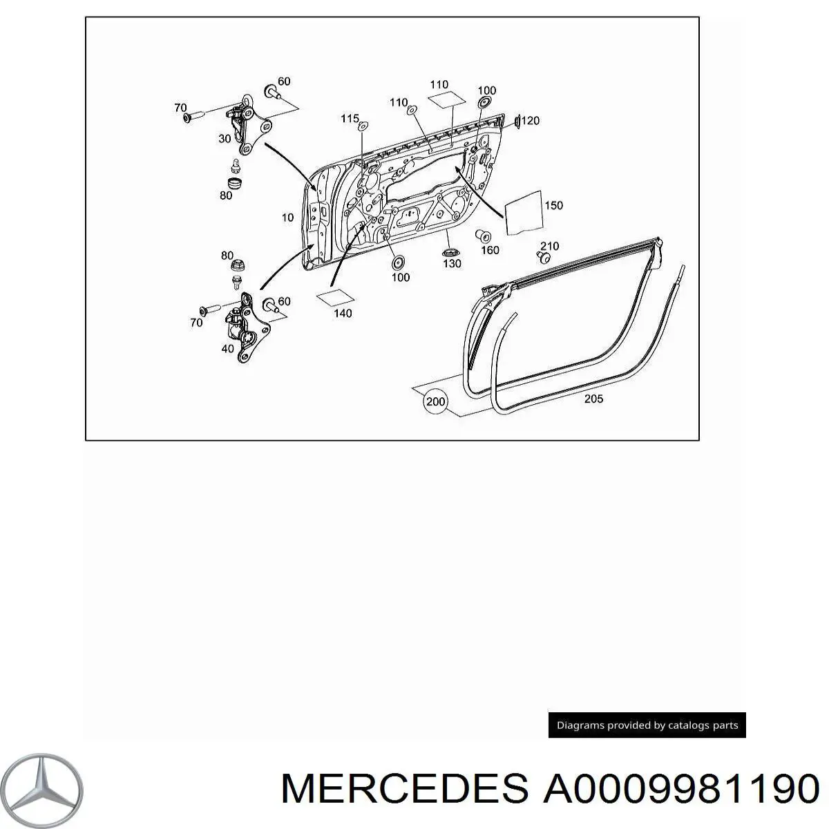  Mercedes A0009981190 цена, от 1.27 USD