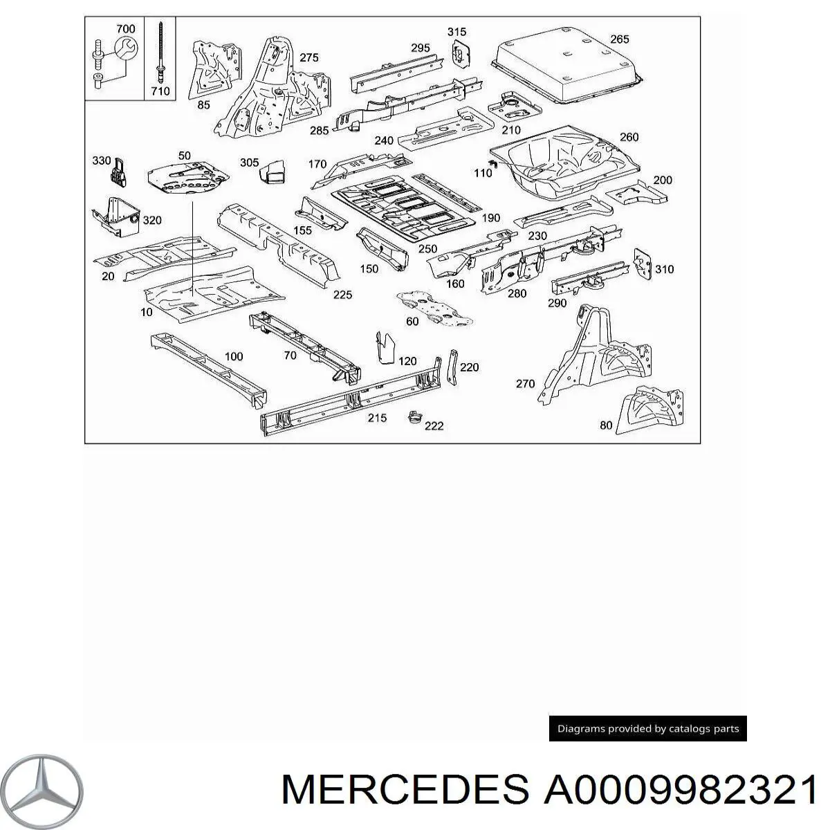 A0009982321 Mercedes 