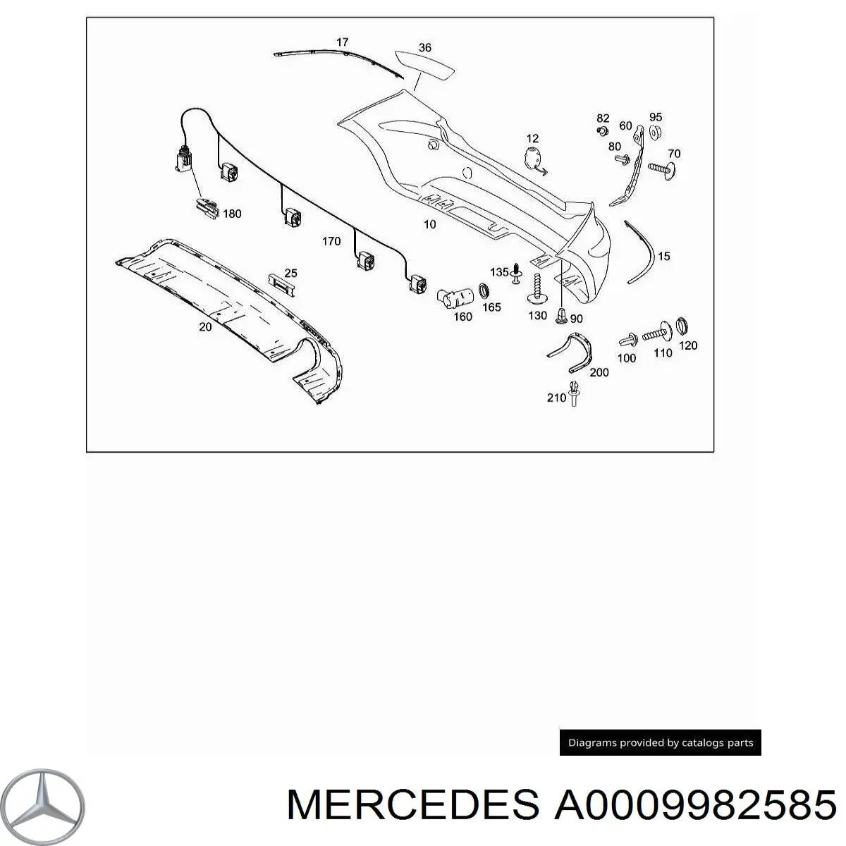 Купить A0009982585 Mercedes 