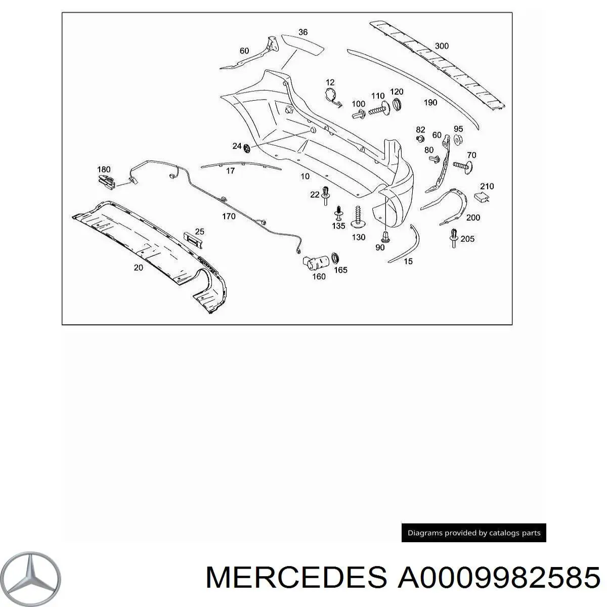  Mercedes A0009982585 цена, от 4.45 USD