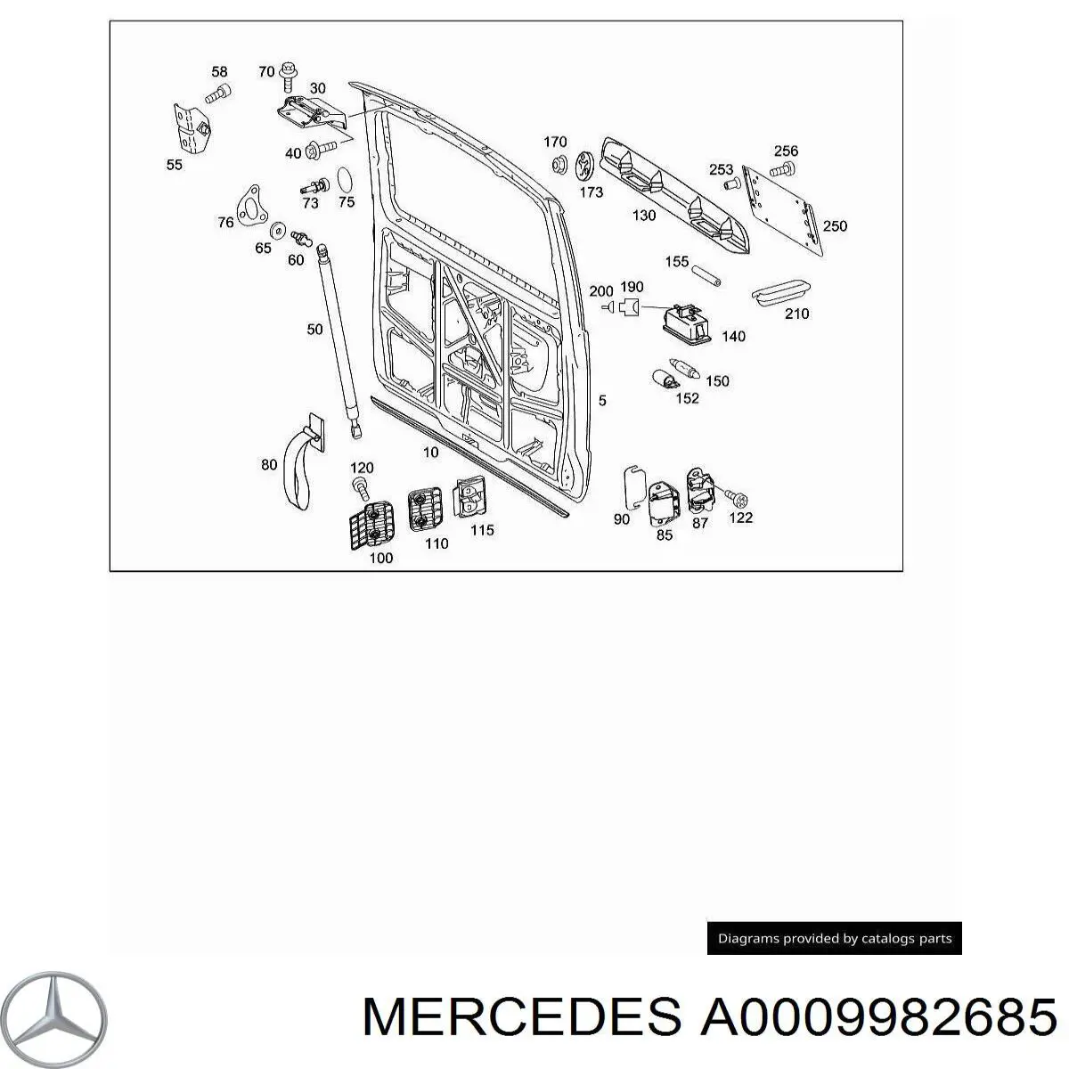  Mercedes A0009982685 цена, от 2.72 USD