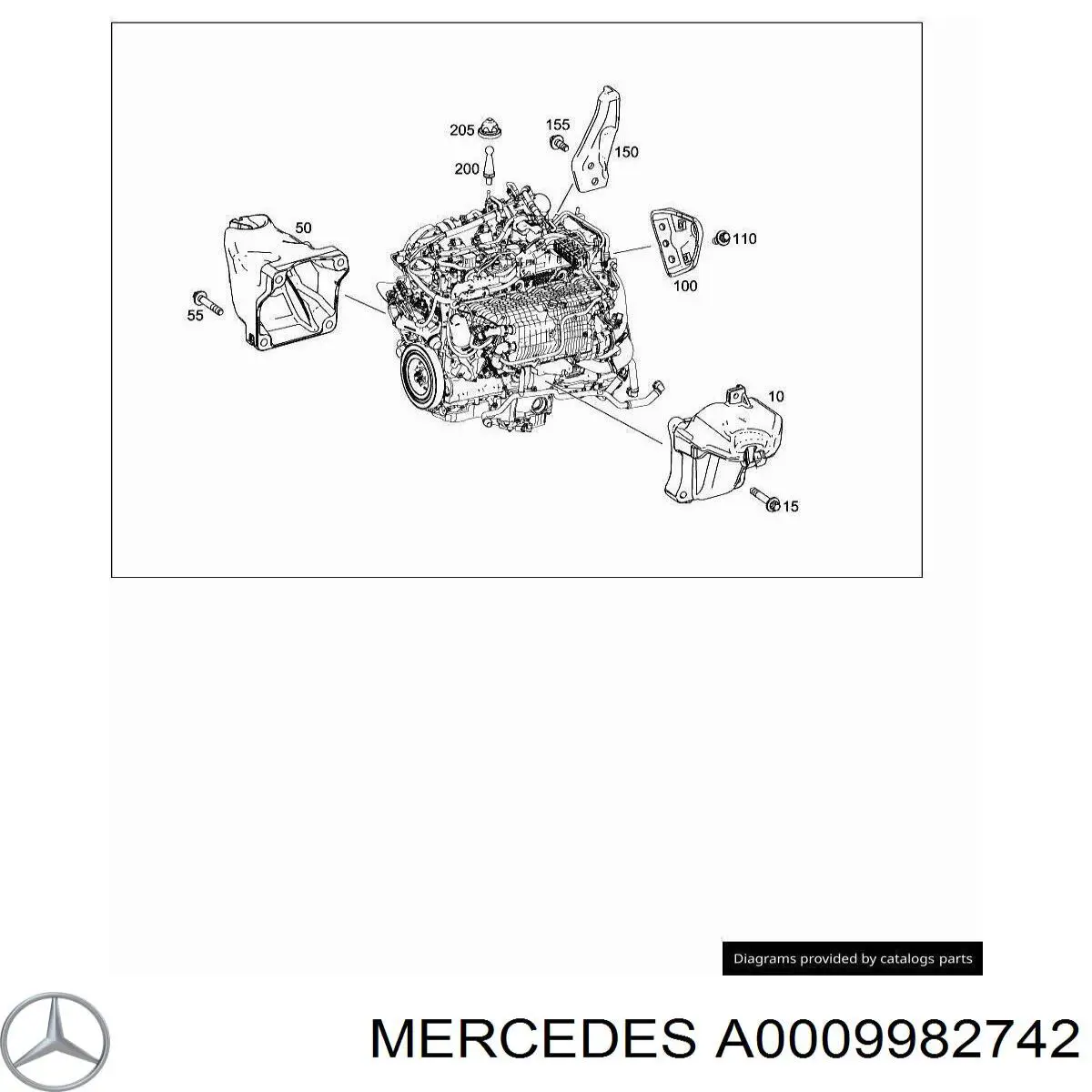  Mercedes A0009982742 цена, от 1.49 USD