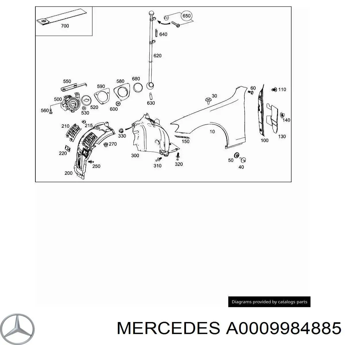 Купить A0009984885 Mercedes 