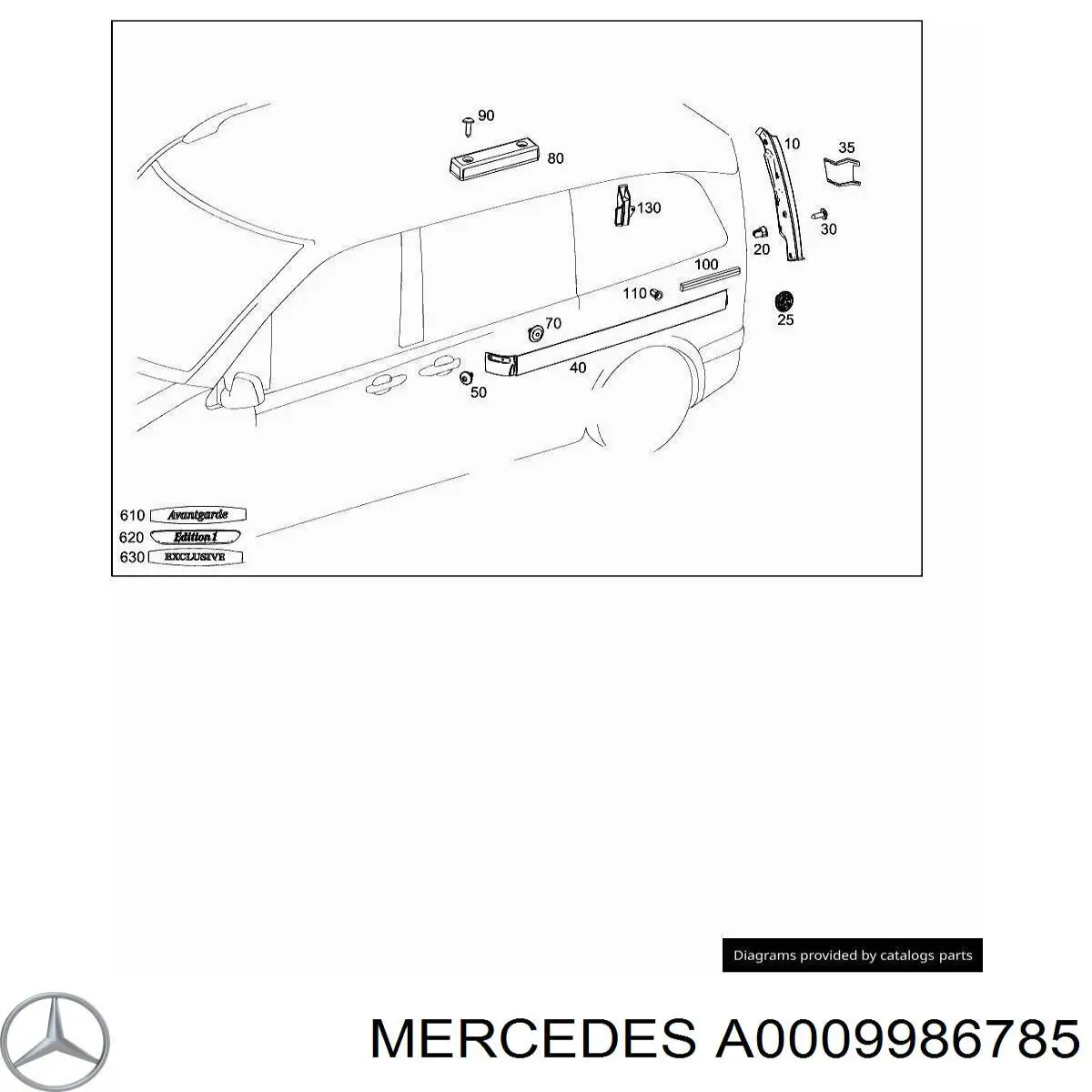 A0009986785 Mercedes 