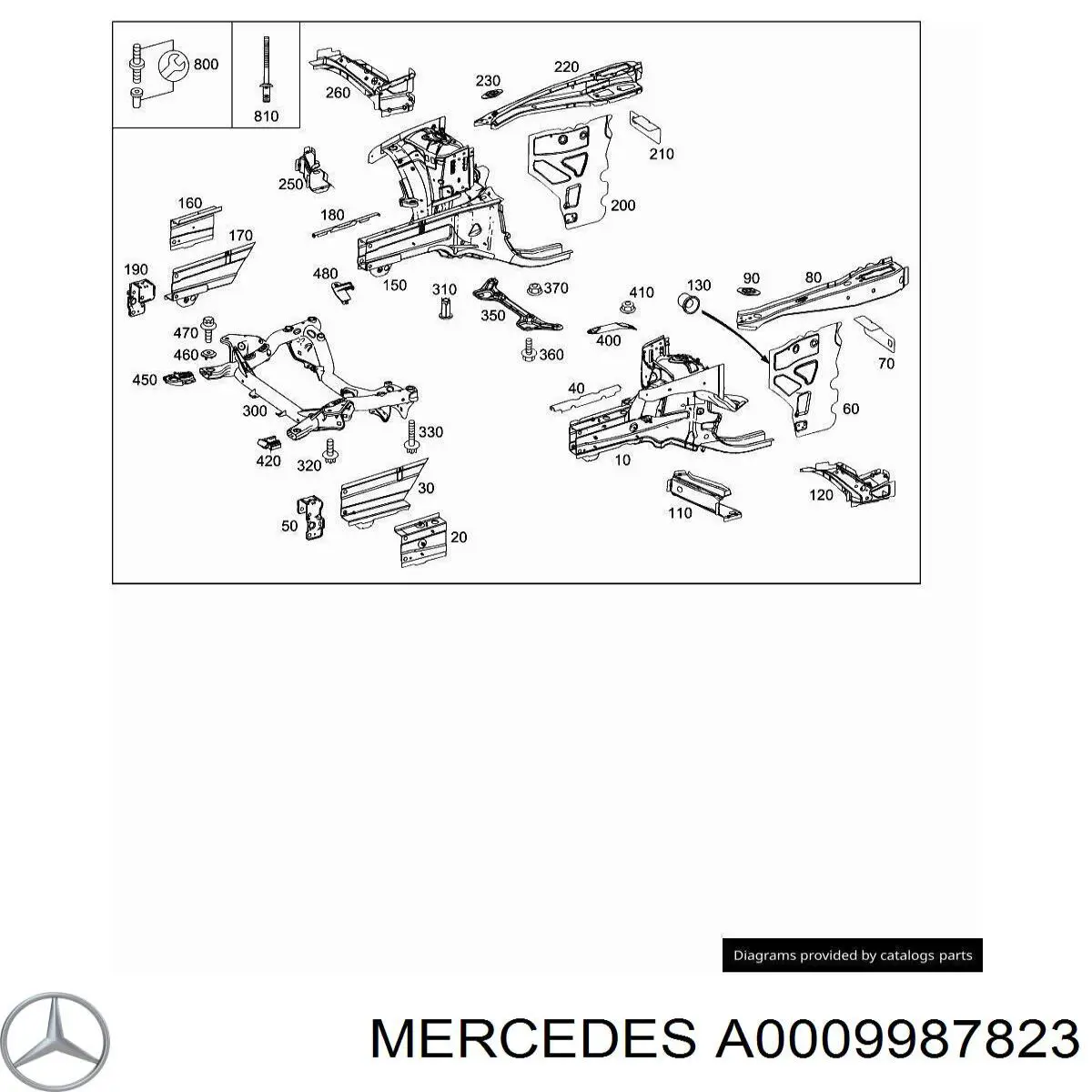  Mercedes A0009987823 цена, от 31.84 USD
